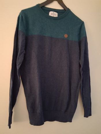 Pull  bleu et vert " t- XS" springfield "