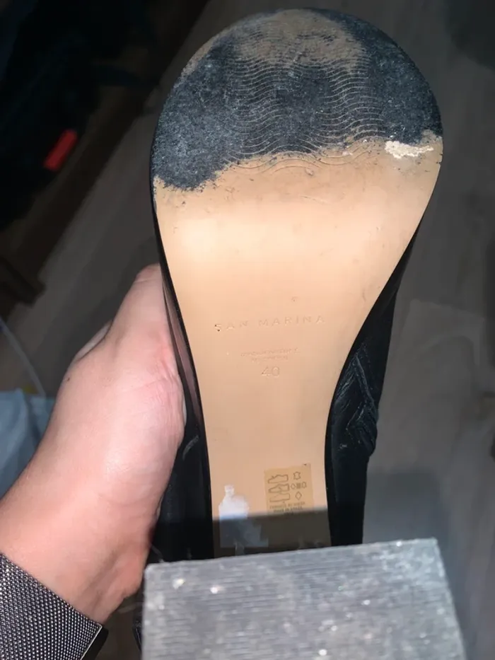 Bottines noir à plateforme - photo numéro 8