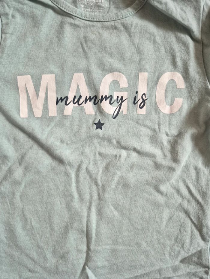 Ensemble 18 mois tee shirt manches longues, legging lisserai doré, Tee-shirt manche courte fruit - photo numéro 7