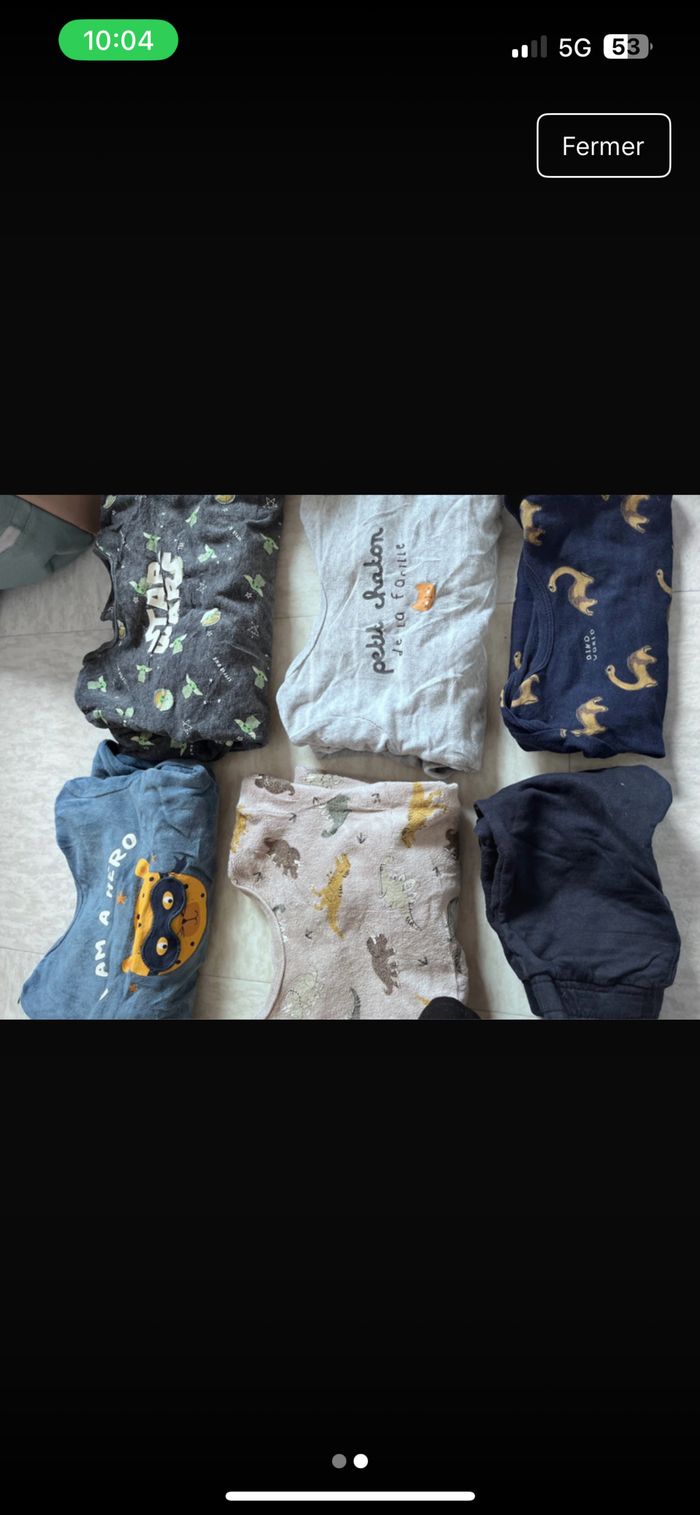 Lot de vêtements garçon 9/12 mois - photo numéro 2