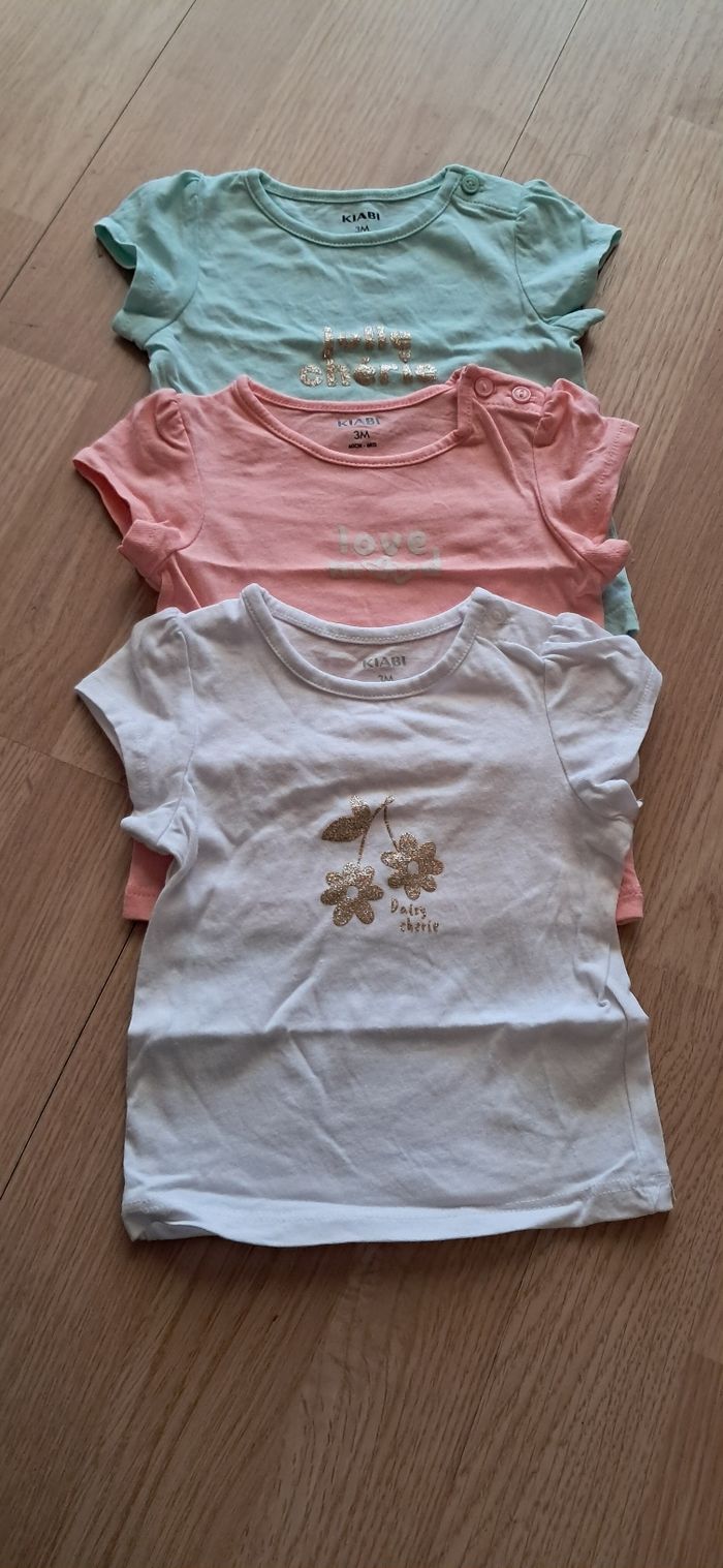 Lot de3 tee-shirts
