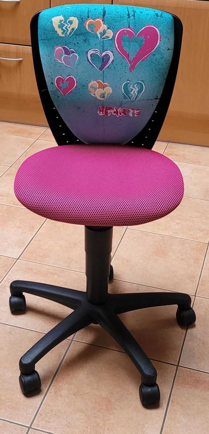 Topstar chaise bureau Nic coeur rougeturquoise - photo numéro 2