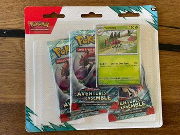 Pokémon Tripack Yanmega EV9 Aventures Ensembles Neuf FR