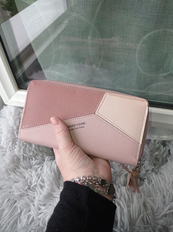 Portefeuille rose femme