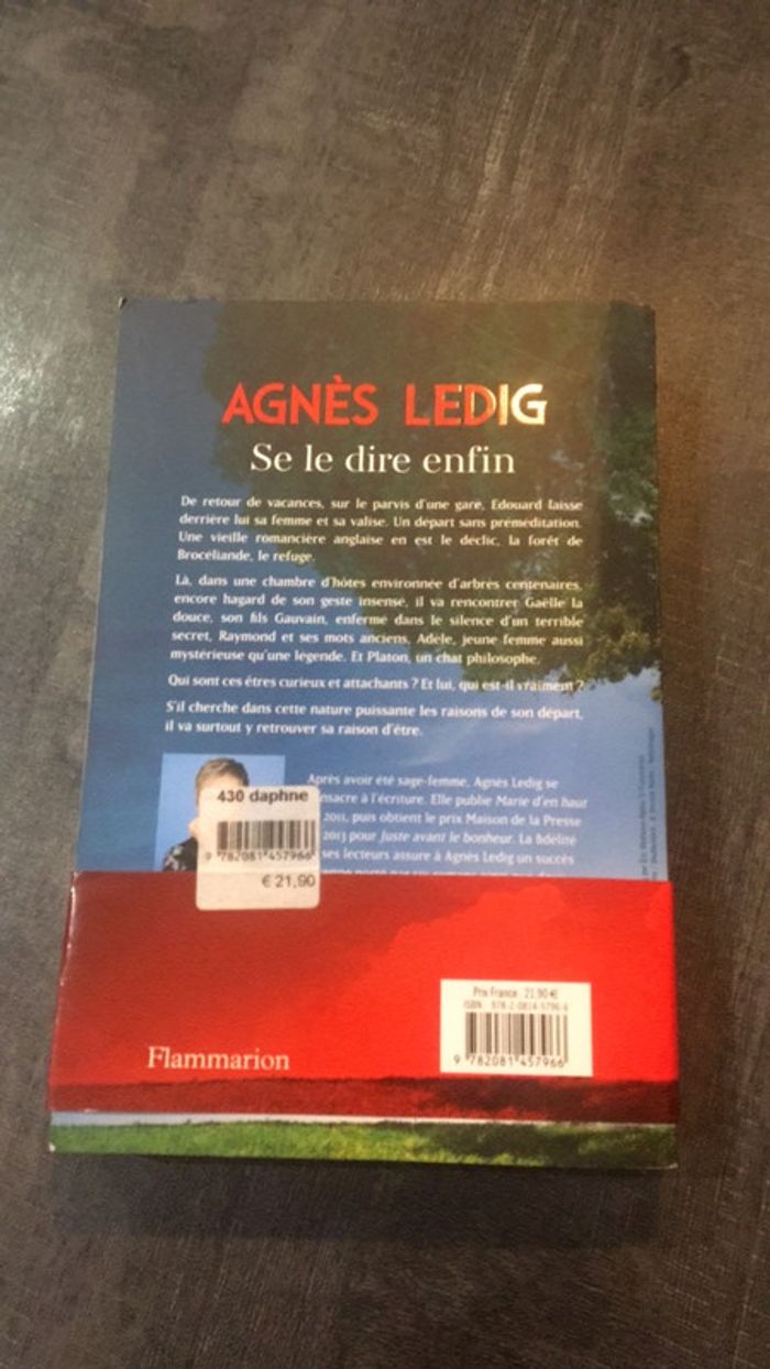 Livre Se le dire enfin Agnès Ledig - photo numéro 2