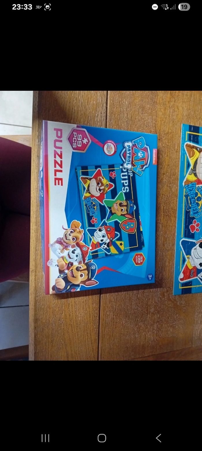 Puzzle pat patrouille 99 pièces.