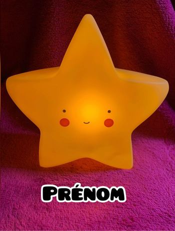 Veilleuse étoile personnalisé