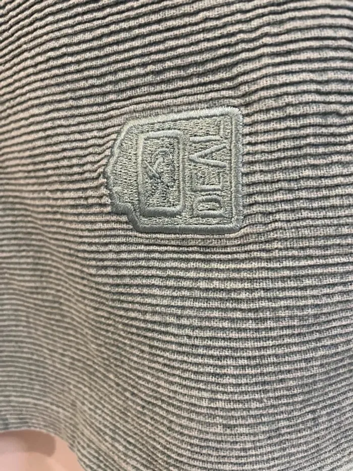 Half Zip pullover Mens S vintage ribbed blue - photo numéro 3