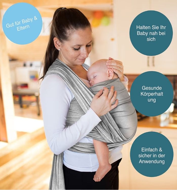 Écharpe de portage grise