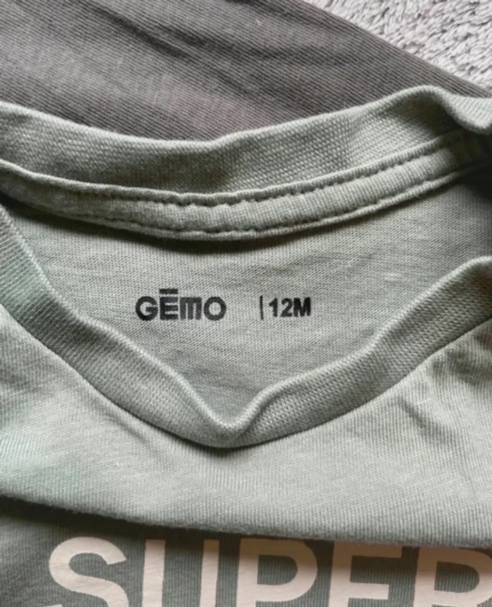Lot tee shirts manches longues, 12 mois - photo numéro 5