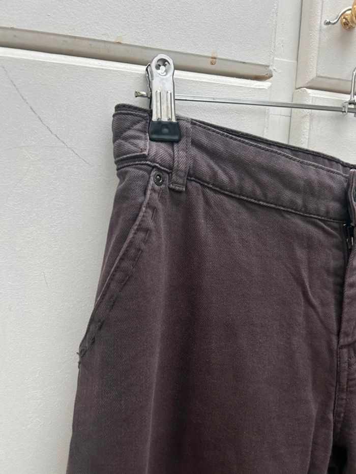 Jean pantalon pattes def d’éléphant marron - le comptoir des cotonniers taille 40 davage - photo numéro 3