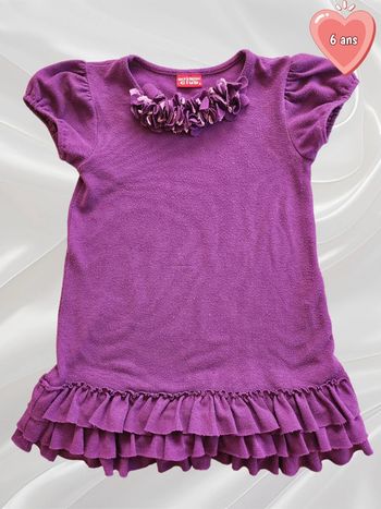 Robe manches courtes fille 6 ans