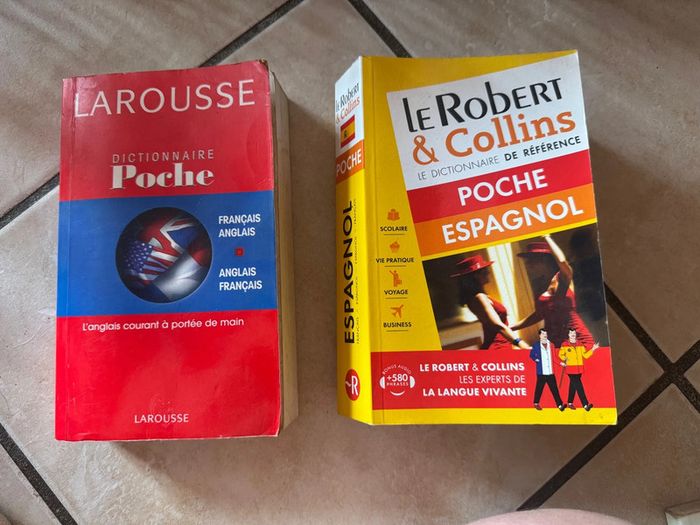 Dictionnaire anglais français et espagnol français