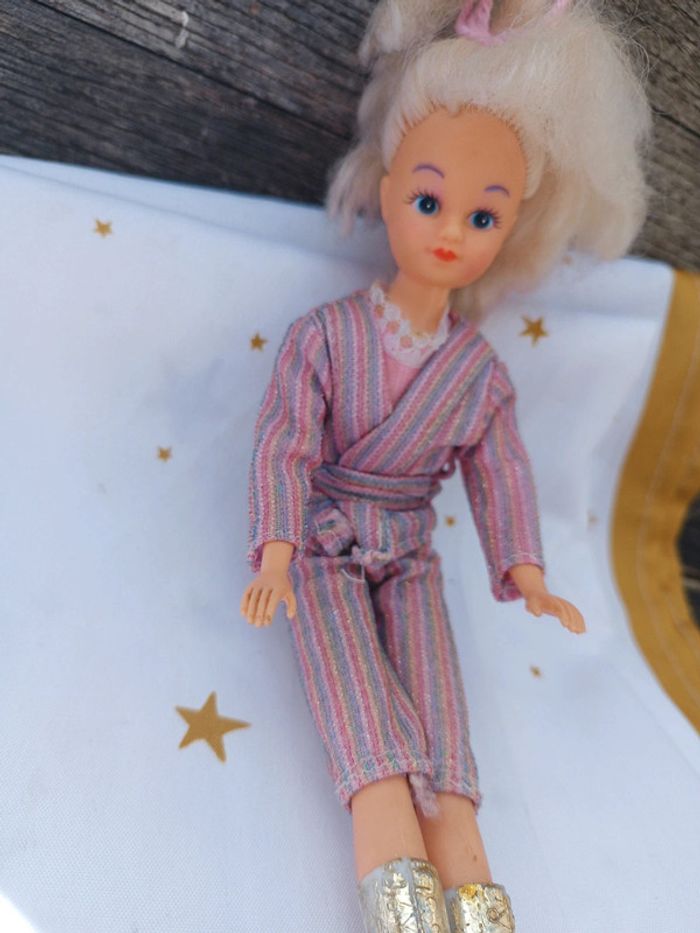 80 Poupée mannequin doll perle delavennat blonde blond hair botte doré - photo numéro 3