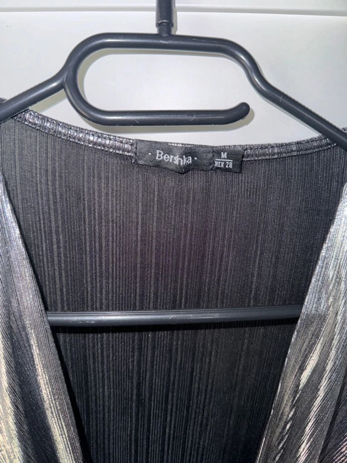 Body argenté et noir, Bershka, taille M - photo numéro 4