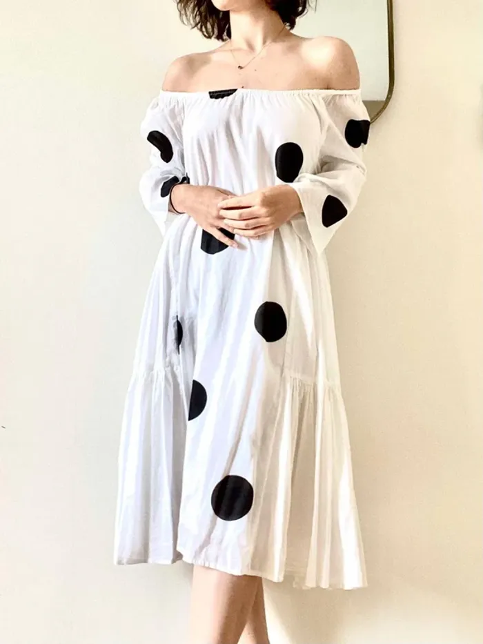 Robe à pois Rhum Raisin