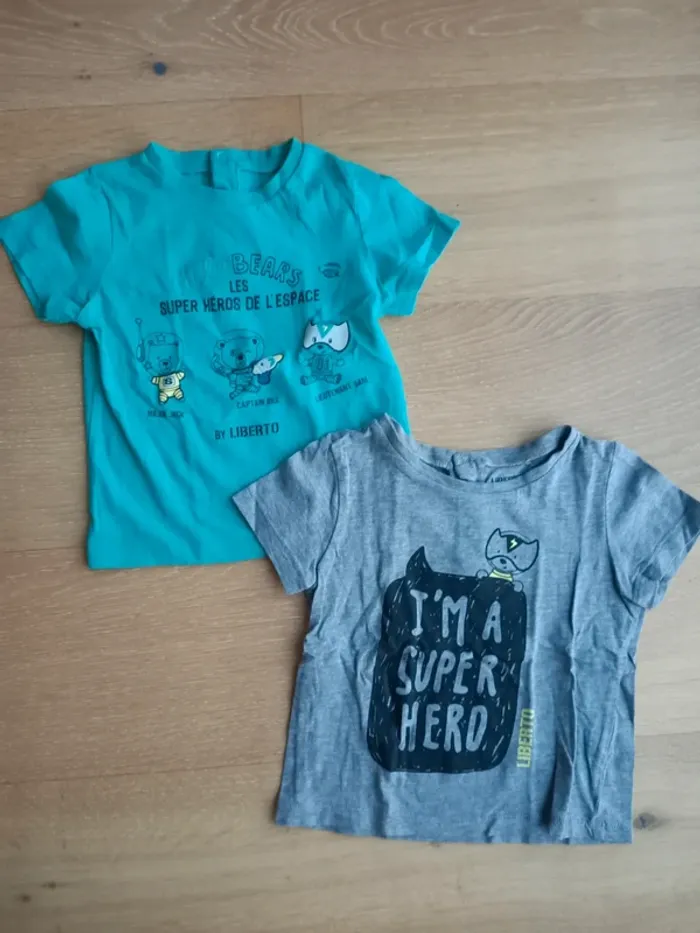 Lot tee shirt 24 mois