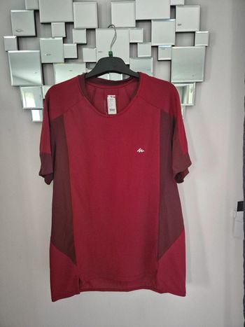 Tee-shirt Queshua bordeaux taille L