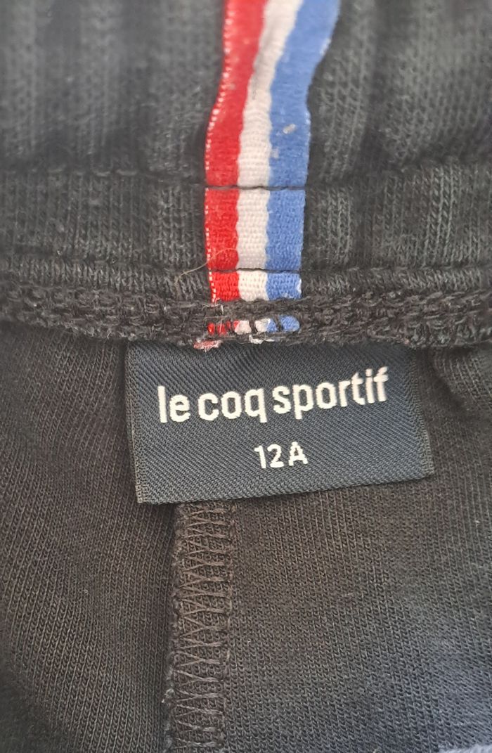 Bas de jogging Le Coq Sportif noir – 12 ans - photo numéro 2