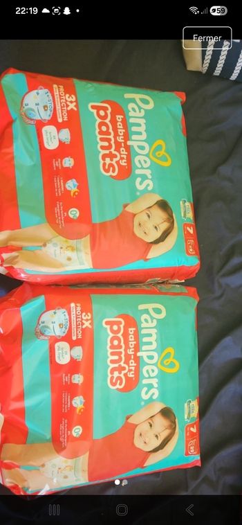 Couche  pampers 