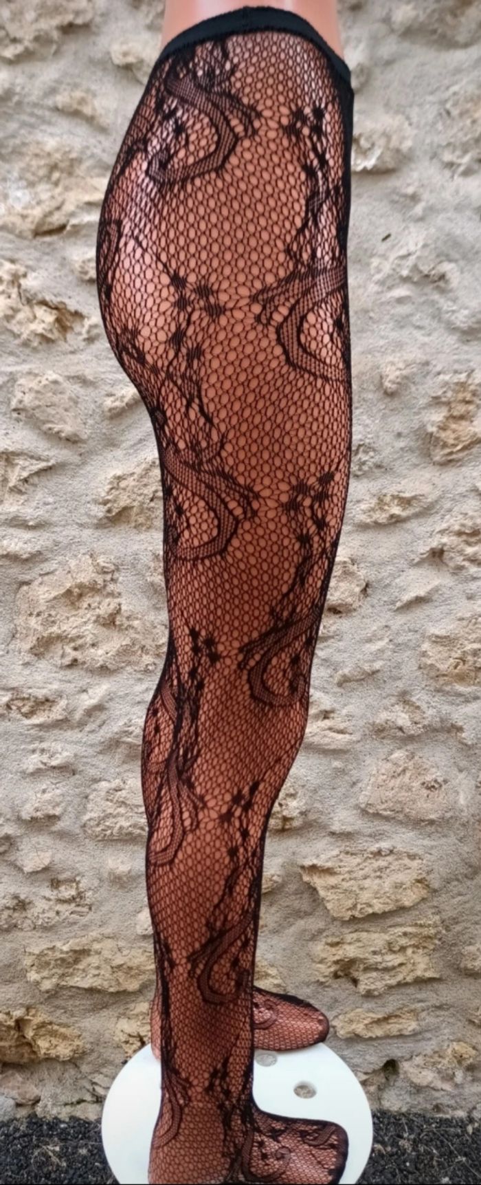 Collant résille motif fantaisie - photo numéro 4