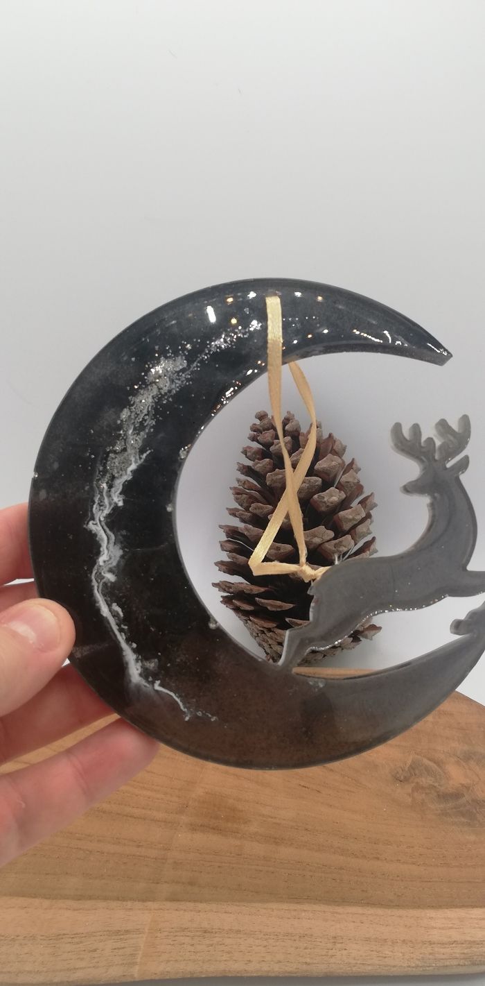 Décoration cerf en résine - photo numéro 5