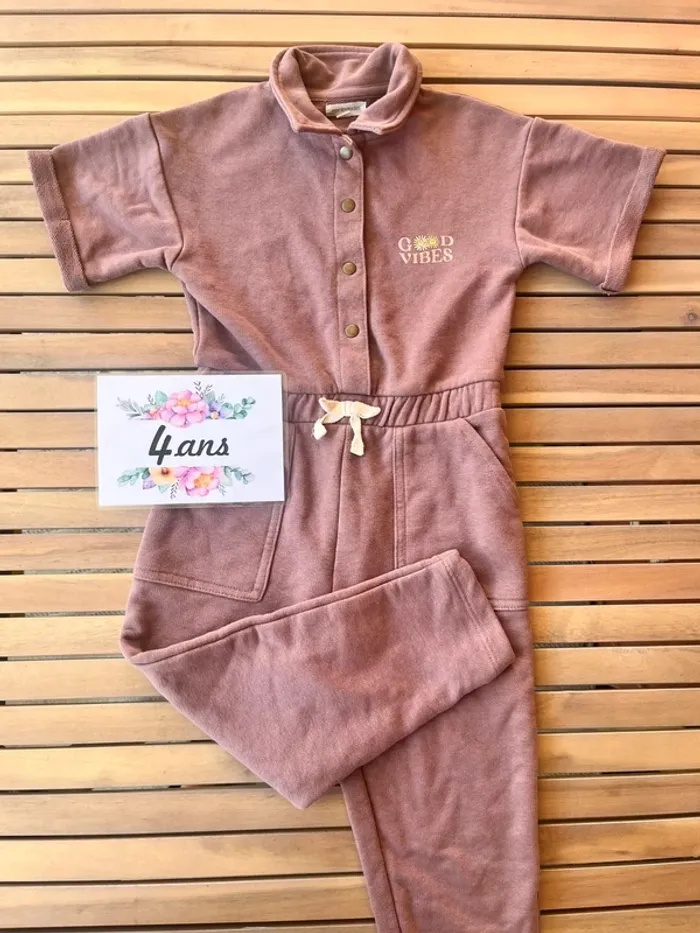 Combinaison sweat en coton vertbaudet 4 ans