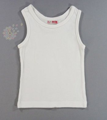 Tee-shirt sans manche jersey blanc Du Pareil Au Même 24 mois 86 cm garçon