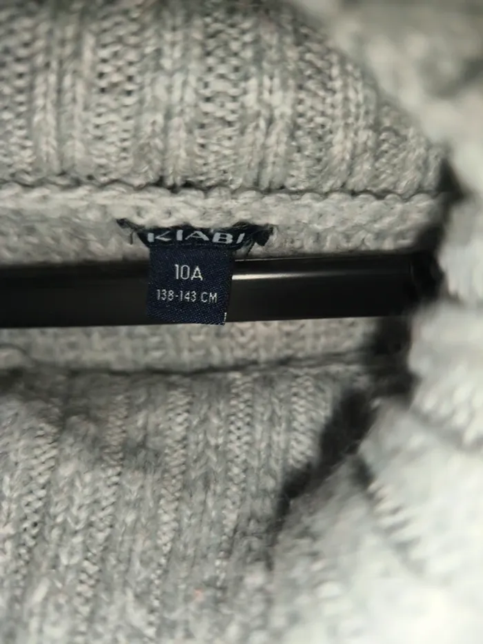 Pull gris 10ans - photo numéro 2
