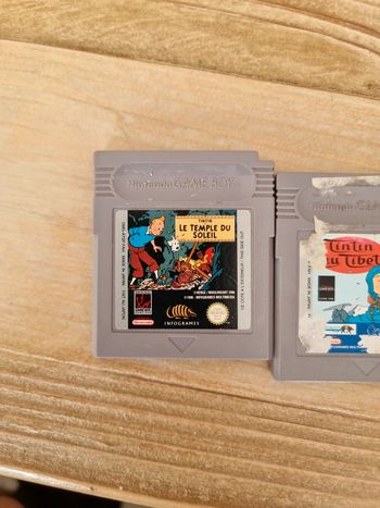 Tintin le temple du soleil et tintin au Tibet Nintendo gameboy