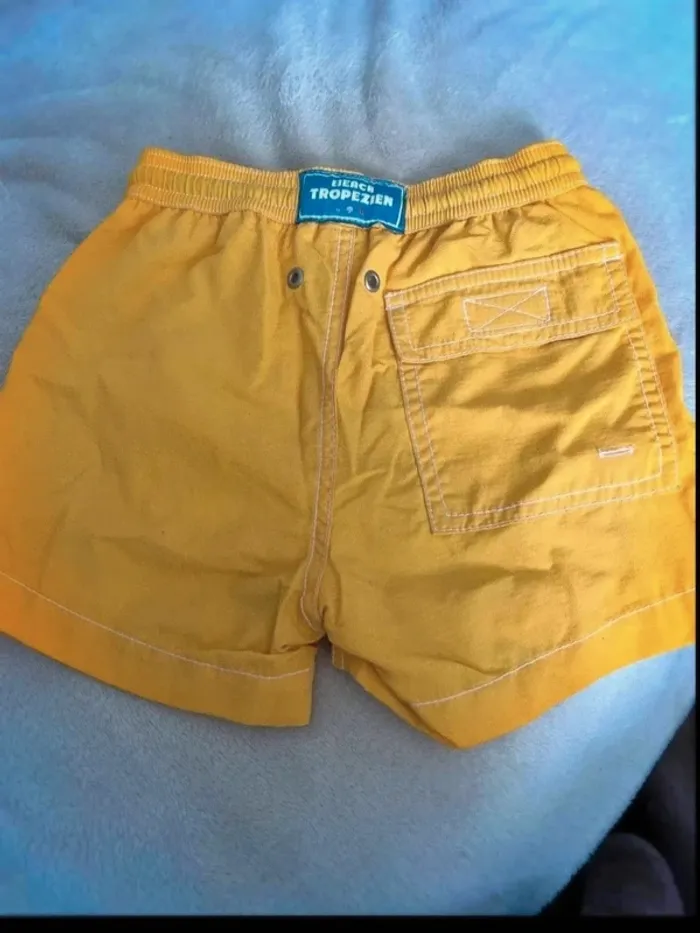Maillot de bain short jaune tropezien 4 ans - photo numéro 2