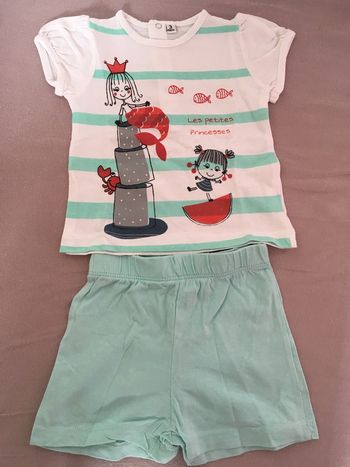 Ensemble short+ haut taille 3mois jamais porté