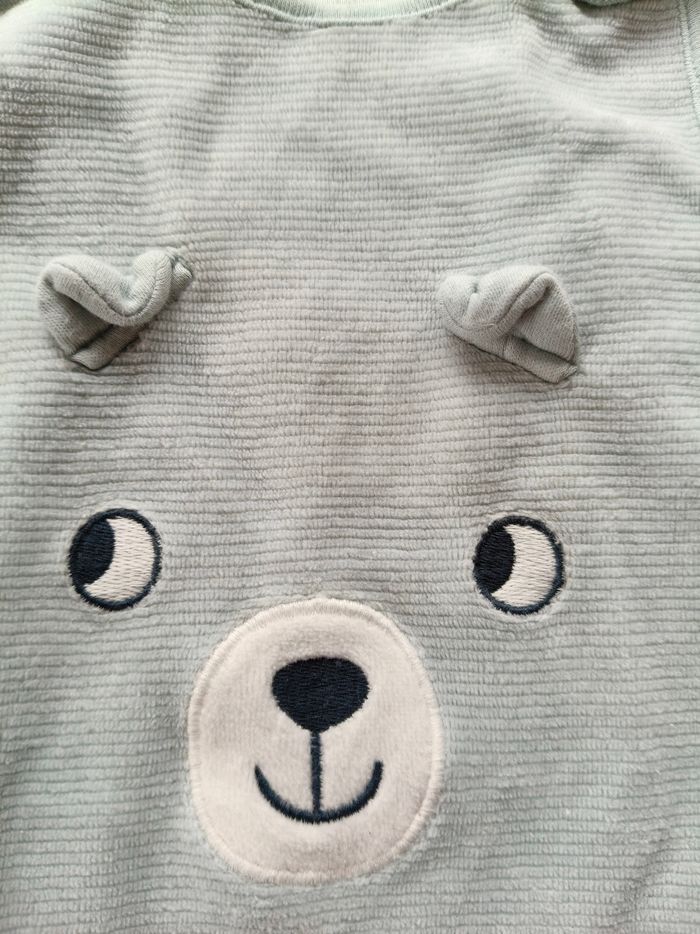 Pijama sans manches mixte C&A bleu ciel ourson 68 cm - photo numéro 2