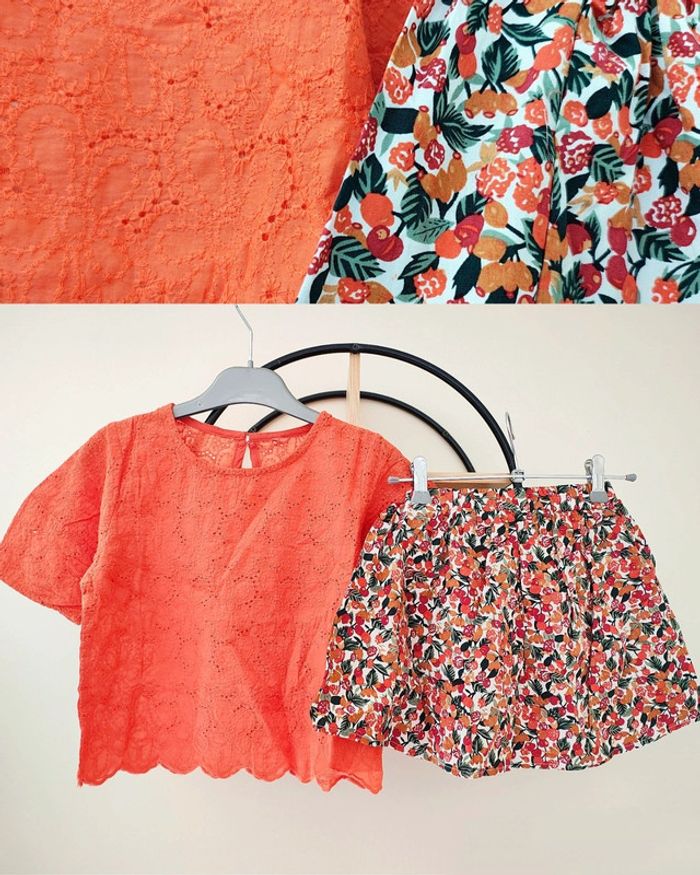 8 ans ensemble d été blouse été jupe jamais porte