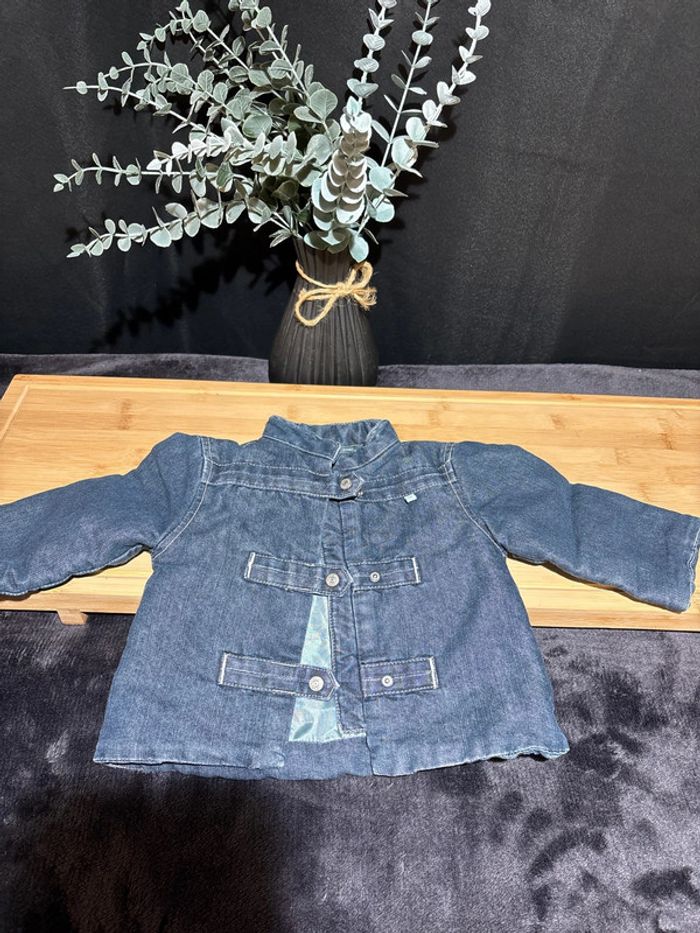 Veste en jeans obaibi fille taille 6 mois - photo numéro 2