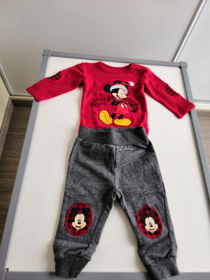 Ensemble 2 pièces (body + legging) Mickey 6 mois Disney