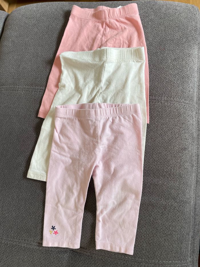 3 leggings 9 mois