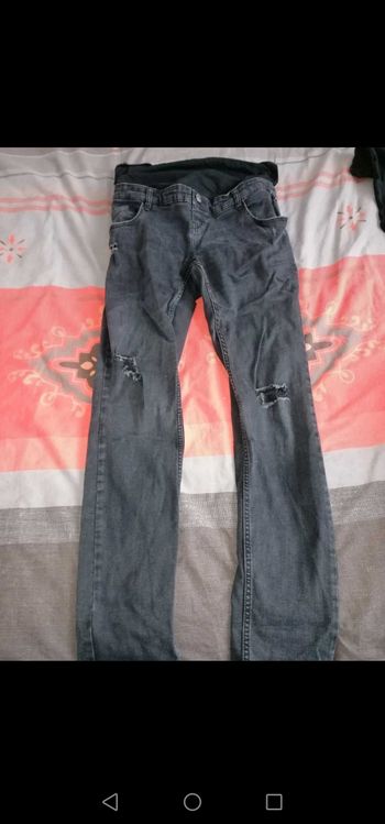 Jean de grossesse taille ajustable
