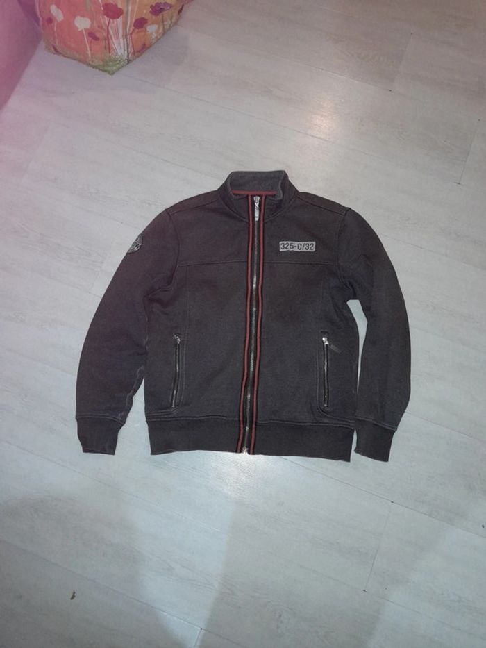 Sweat zippé oxbow effet vieilli