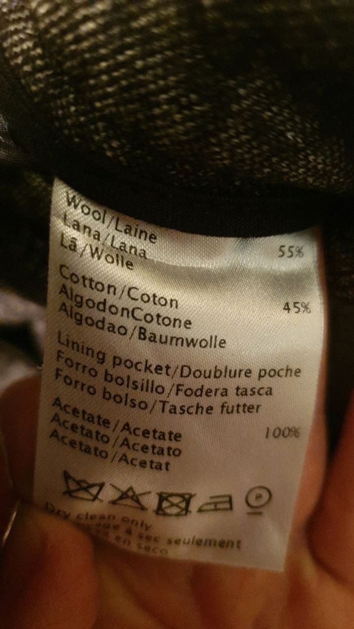 Pantacourt laine et coton #orianabl40 - photo numéro 2