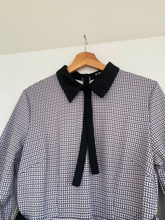 Robe longue Shelay blanche et noire - photo numéro 3