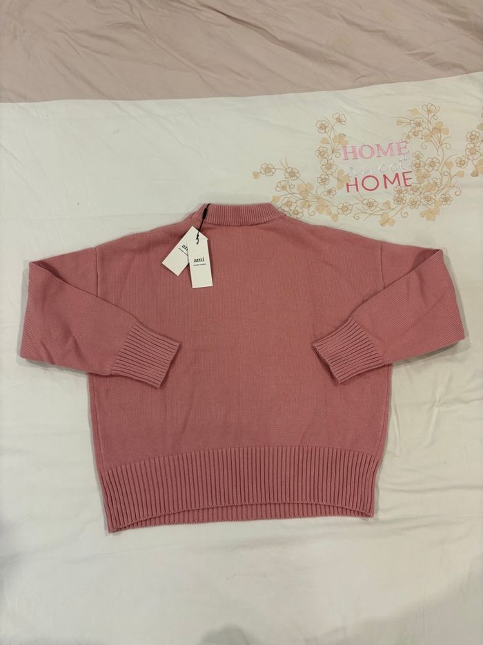 Pull AMI Paris Rose Taille M - photo numéro 6