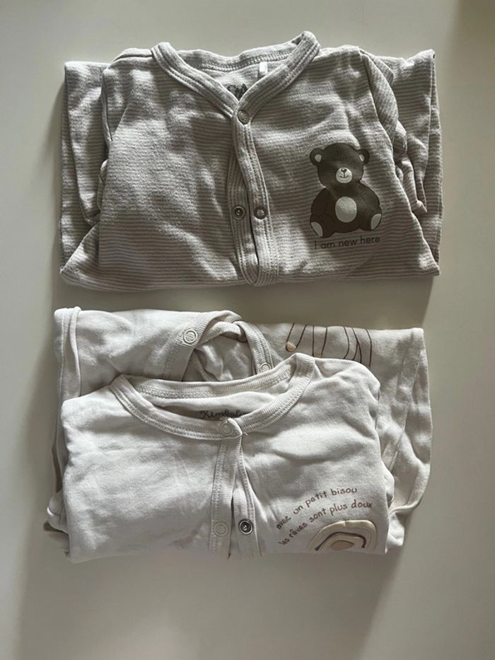 Lot de 2 pyjamas en coton - 3 mois 🦒 - photo numéro 2