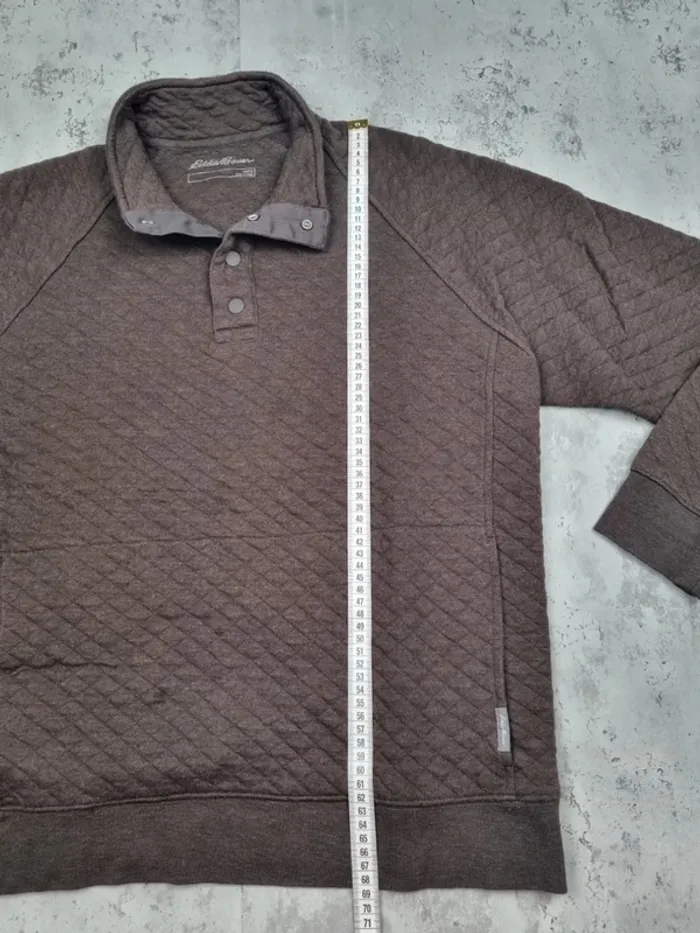 Sweat 1/4 boutons Eddie Bauer marron – Taille L Hommes - photo numéro 9