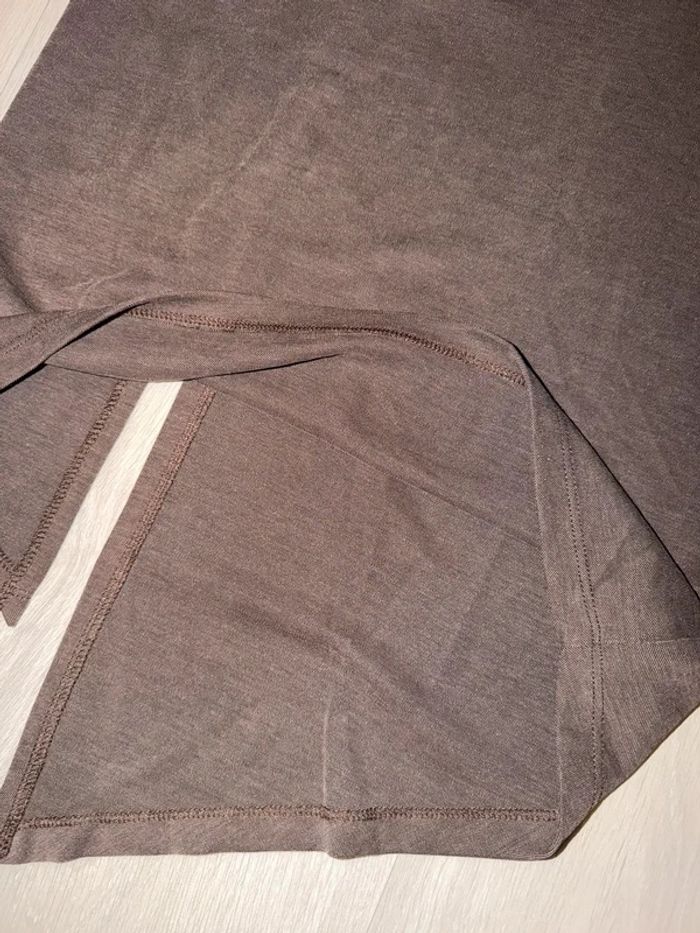 Jupe midi marron drapée asymétrique – Naf Naf – XS – neuf avec étiquette - photo numéro 6