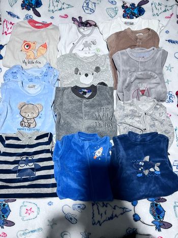 Lot pyjamas 1mois garçons 