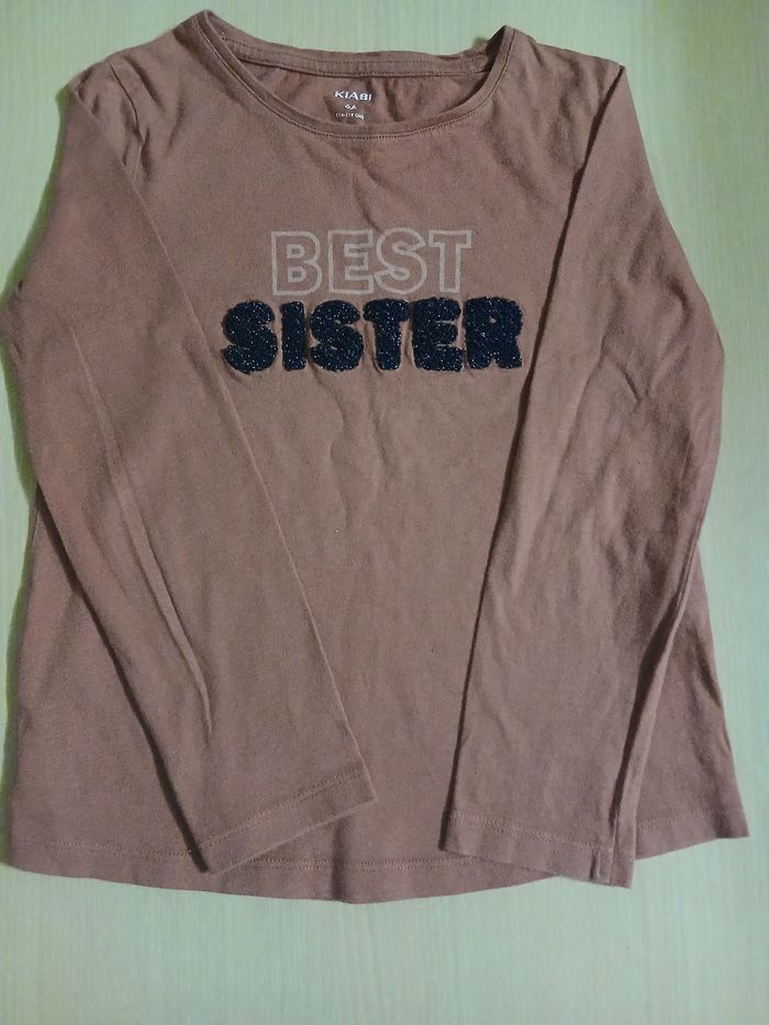 Pull fille en coton taille 6 ans marque kiabi couleur rose fonce tres bonne etat - photo numéro 3