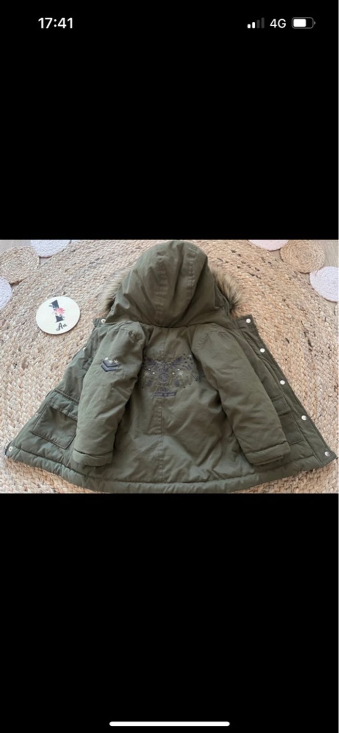 Manteau IKKS - 12 mois - Vert kaki - photo numéro 2