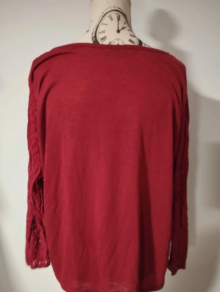 Blouse/t-shirt manches longues fluide taille L - photo numéro 4
