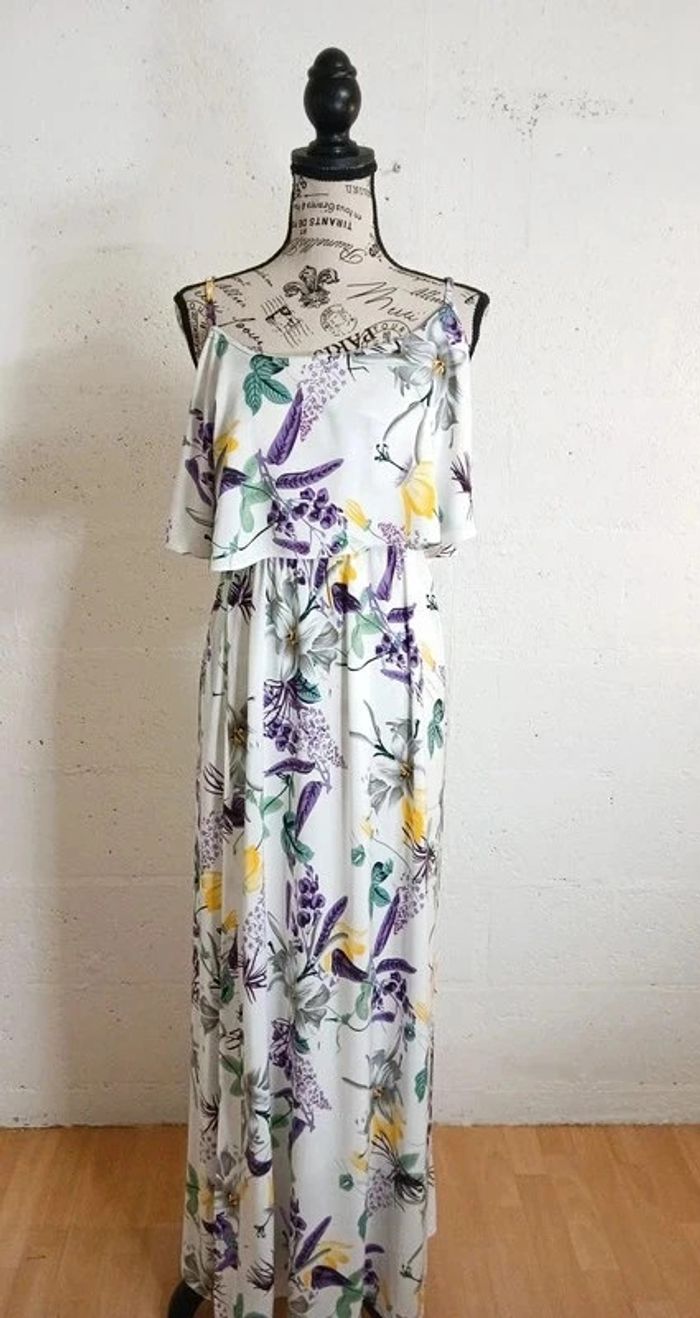 🌿 Robe longue fluide fleurie – Taille L/XL – Marque J.Stars – Très bon état - photo numéro 2